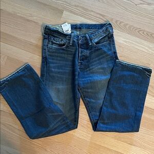 Abercrombie Horton Vintage boys Blue Denim Jeans Classic Staight